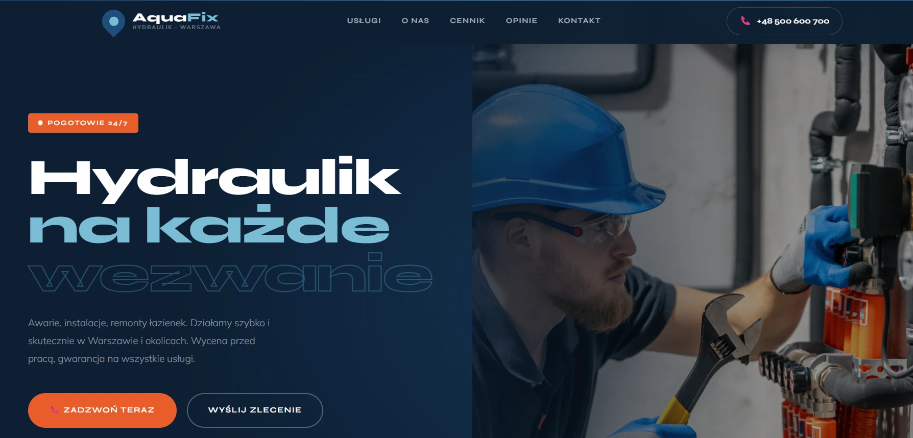 Realizacja - Usługi Hydrauliczne