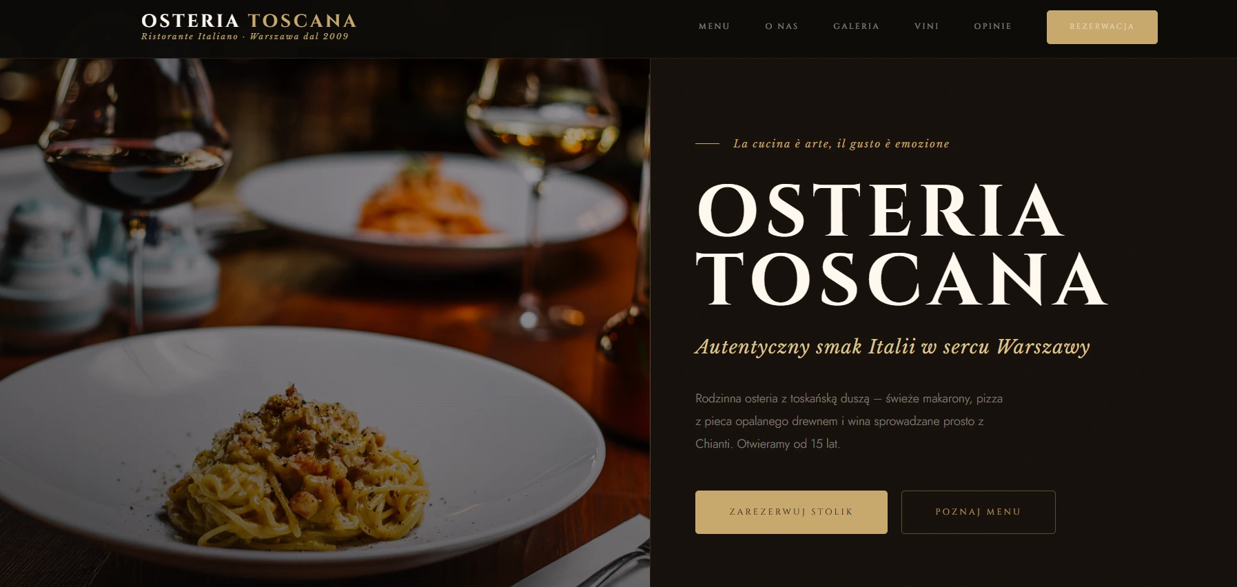 Realizacja - Restauracja Włoska